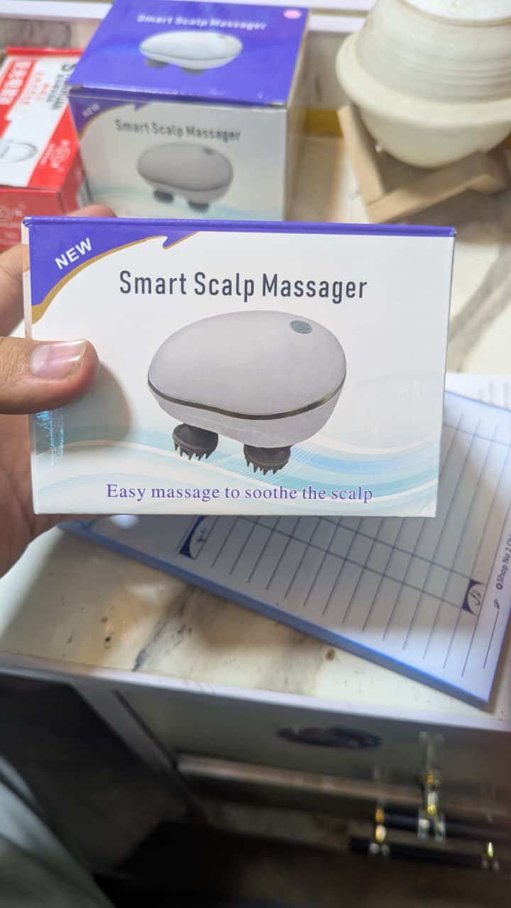 Smart Electric Scalp Massager With Soft Silicone Massage Heads