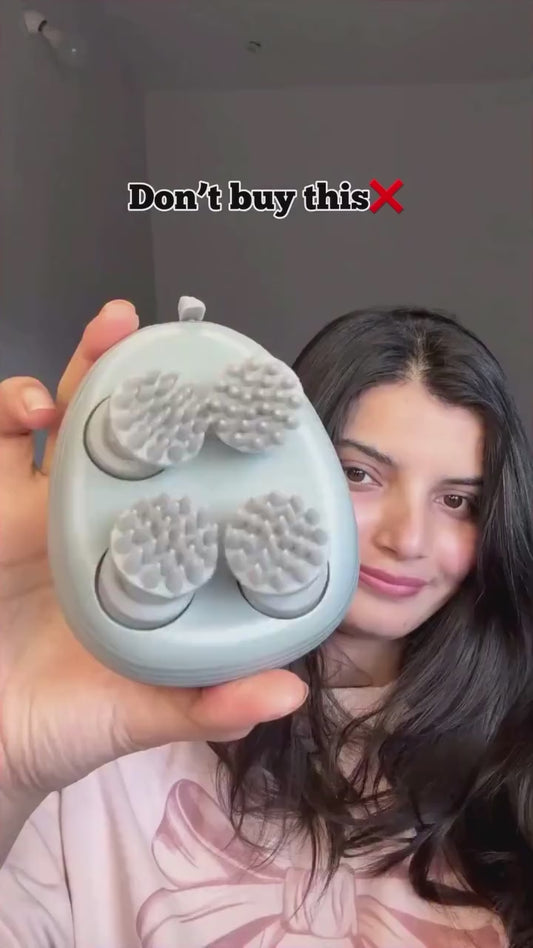 Smart Electric Scalp Massager With Soft Silicone Massage Heads